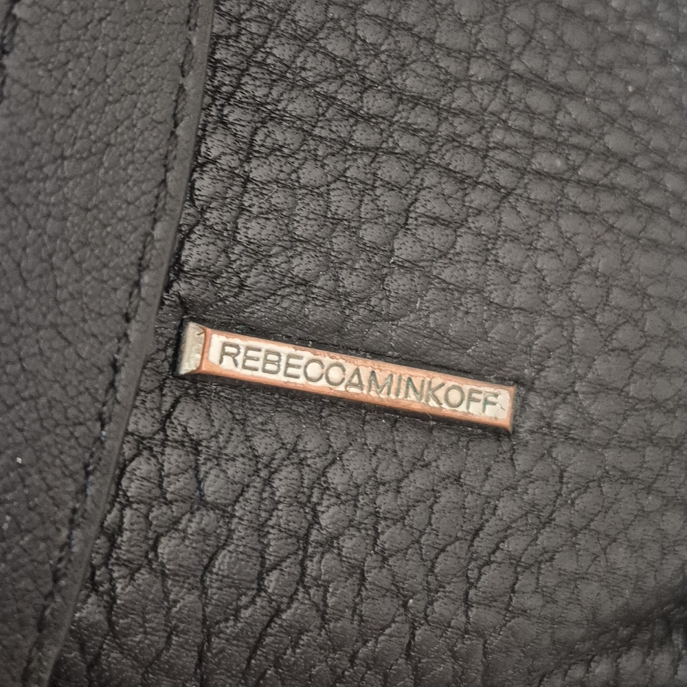 Rebecca Minkoff Julian Backpack Black Pebbled Leather Center Zip Restored - Picture 8 of 16